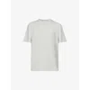 Skims Boyfriend Oversized Stretch-jersey T-shirt In Light Heather Grey