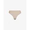 Skims Womens Mica Fits Everybody Mid-rise Stretch-woven Thong