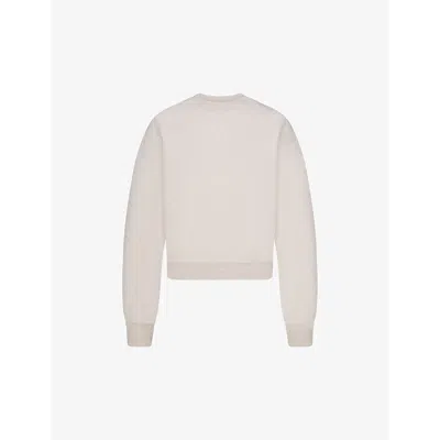 Skims Womens Round-neck Cotton-blend Sweatshirt Oatmeal Heather