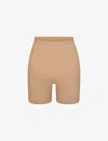 Skims Womens Clay Sculpt Fitted Stretch-woven Shorts In Nude (lingerie)