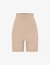 Skims Womens Mica Sculpt Fitted Stretch-woven Shorts In Nude (lingerie)