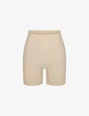 Skims Sculpt Fitted Stretch-woven In Sand