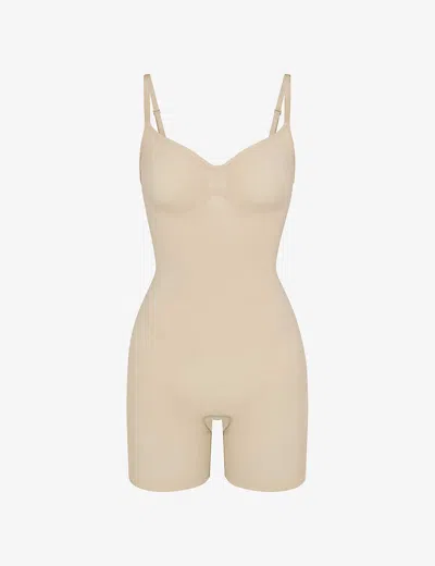 SKIMS WOMENS SKIMS SCULPT RUCHED STRETCH-WOVEN BODY,66102664