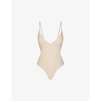 Skims Womens Clay  Body Push-up Stretch-woven Body In Clay