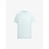 Skims Womens  Boyfriend Oversized Stretch-jersey T-shirt In Blue