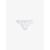 Skims Womens  Dipped Stretch-lace Thong