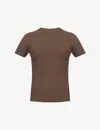 Skims Fits Everybody Stretch-jersey T-shirt In Cocoa