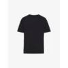 Skims Womens Relaxed-fit Short-sleeve Stretch-cotton T-shirt Onyx Xxxl In Black