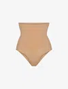 Skims Womens Ochre Sculpting High-rise Stretch-woven Briefs