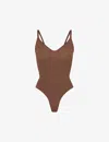 Skims Womens Jasper Seamless Sculpt Fitted Stretch-woven Body