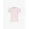 Skims Womens  Short-sleeved Slim-fit Stretch-cotton T-shirt In Neutral