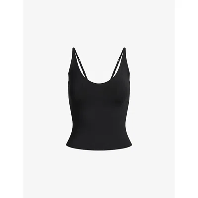 Skims Womens Smooth Layers Stretch-modal Cami Top Obsidian In Black