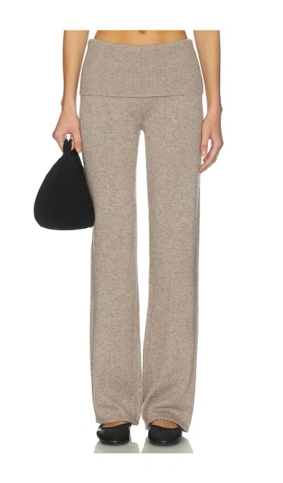 Skims Wool Cashmere Pant In Gray