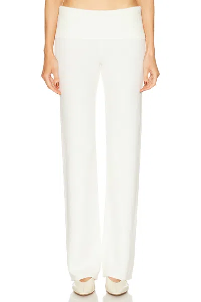 Skims Wool Cashmere Pant In White