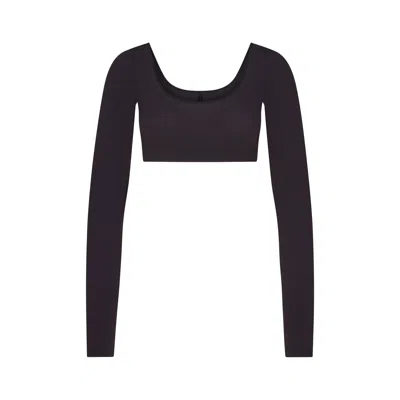 Skims Wool Rib In Obsidian