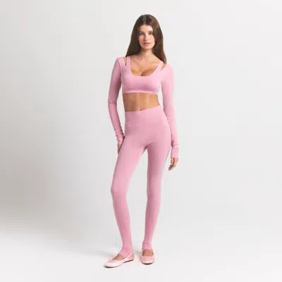 Skims Wool Rib In Pink