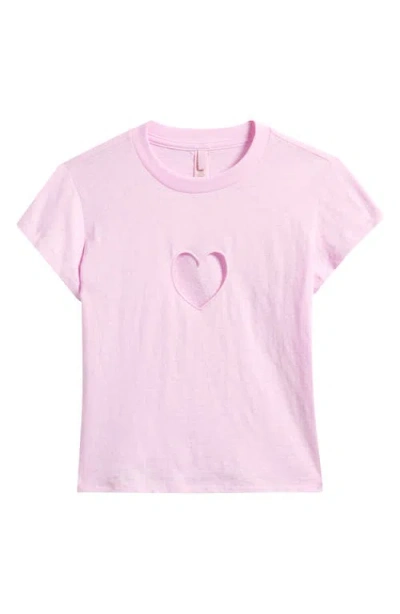 Skims Worn In Jersey Pajama Baby Tee In Pink