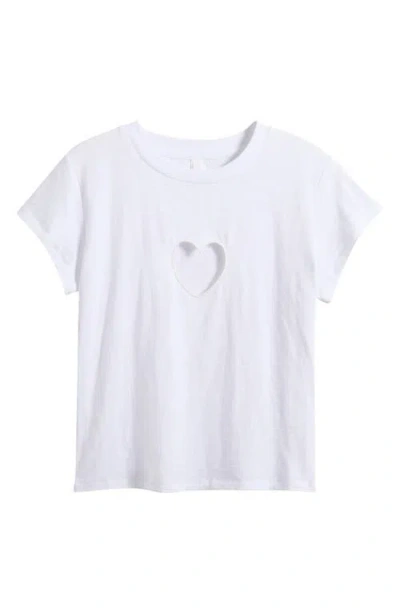 Skims Worn In Jersey Pajama Baby Tee In White