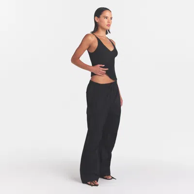 Skims Woven Cotton In Onyx