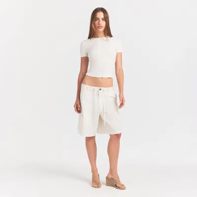 Skims Woven Cotton In White