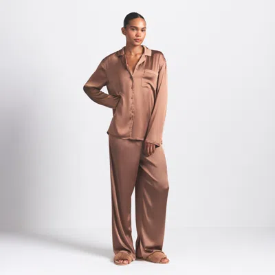 Skims Woven Shine In Pink