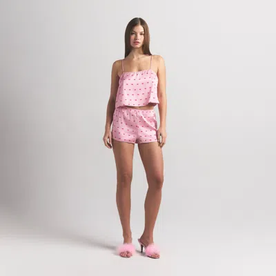 Skims Woven Shine In Pink