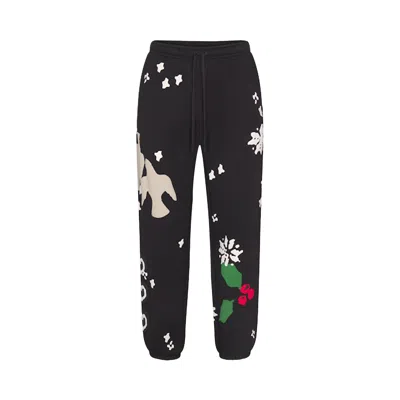 Pre-owned Skims X Cactus Plant Flea Market Heavyweight Fleece Jogger 'onyx Dove Print' | Black | Men's Size M