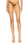Skims X Cavalli Dipped Mid Coverage Bikini Bottom