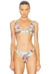 Skims X Cavalli Plunge Triangle Bikini Top
