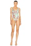 Skims X Cavalli Scoop Neck One Piece Swimsuit