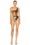 Skims X Cavalli Scoop Neck One Piece Swimsuit