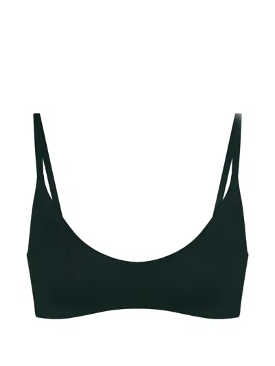Skims X Nike Logo-embossed Sports Bra In Green