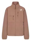 Skims X The North Face 1995 Retro Denali Fleece Zip-up Jacket In Brown