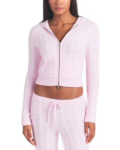Skims Zip Up Hoodie In Cherry Blossom