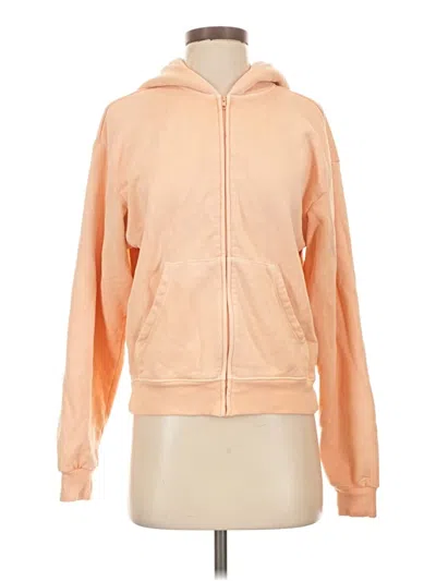 Pre-owned Skims Zip Up Hoodie In Orange