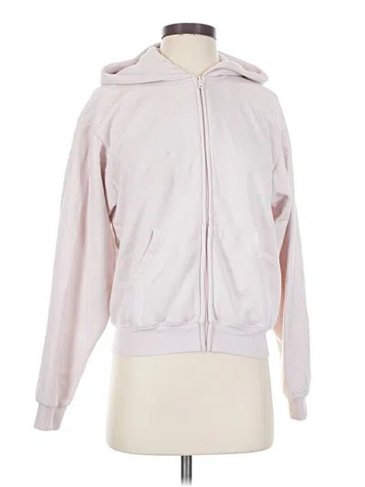 Pre-owned Skims Zip Up Hoodie In Pink