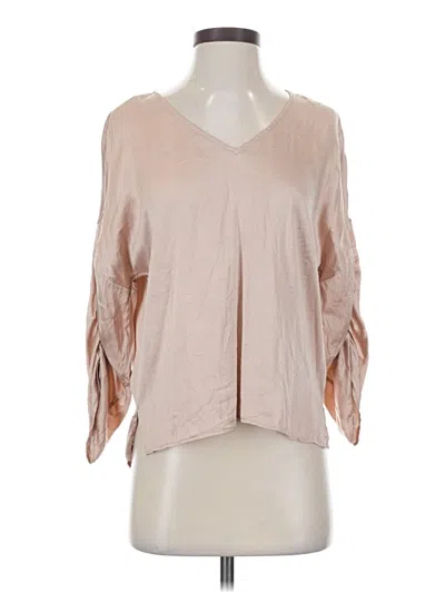Pre-owned Skin 3/4 Sleeve Blouse In Pink