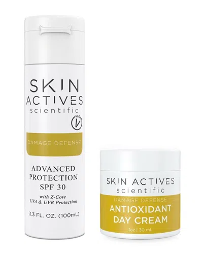 Skin Actives Scientific Advanced Sun Protection Bundle In White