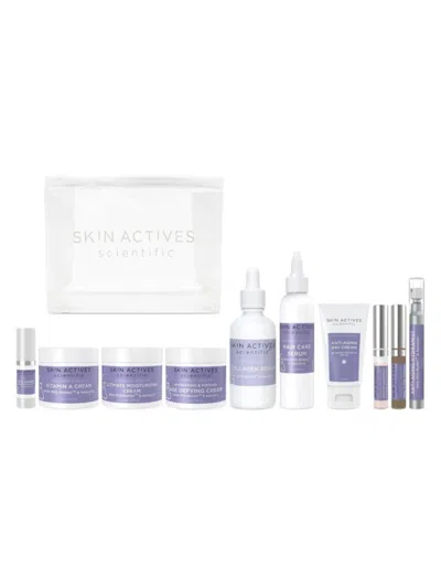 Skin Actives Scientific Women's 10-piece Ros Bionet & Apocynin Ultimate Advanced Ageless Skincare Set In Cream