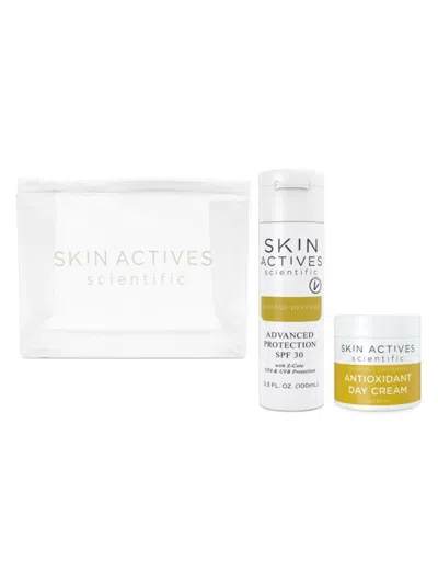 Skin Actives Scientific Women's 2-piece Advanced Sun Protection Set In Cream