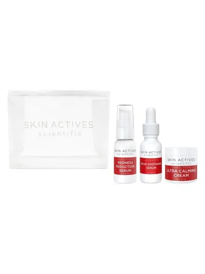 Skin Actives Scientific Women's 3-piece Calm & Soothe Kit In Red
