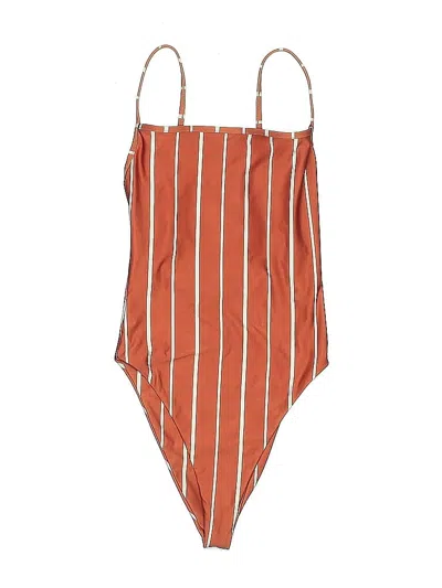 Pre-owned Skin By Same Swimsuit Bottoms In Burgundy