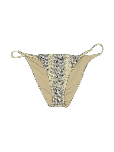 Pre-owned Skin By Same Swimsuit Bottoms In Gold