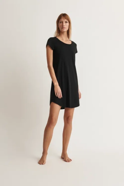 Skin Carissa Sleep Shirt In Black