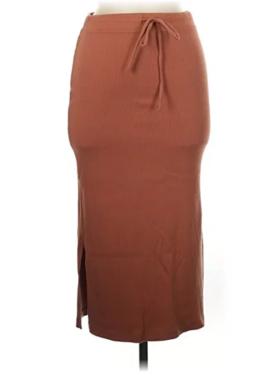 Pre-owned Skin Casual Skirt In Brown