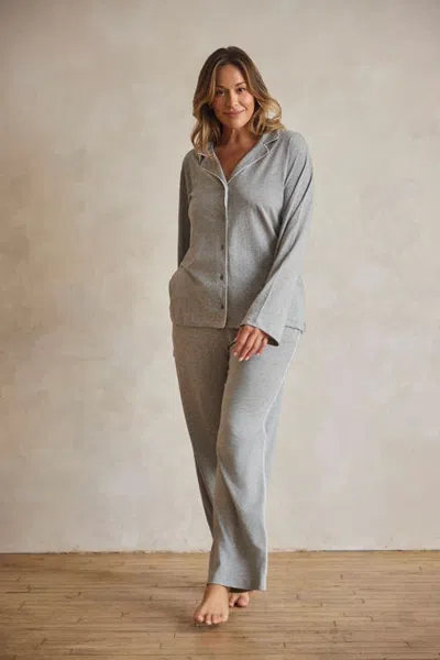Skin Cayla Long Pj Set In Gray