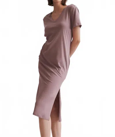 Skin Chana V-neck Sleepshirt In Mauve In Brown