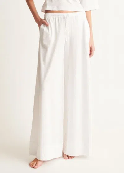 Skin Christina Wide Leg Pant In White