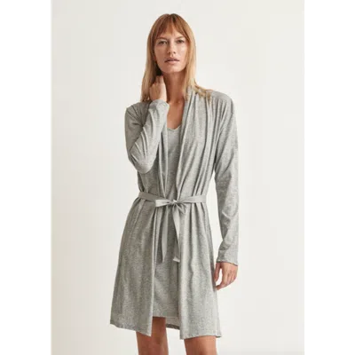 Skin Coleen Robe In Heather Grey