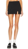 Skin Cora Layered Cotton-jersey Shorts In Black